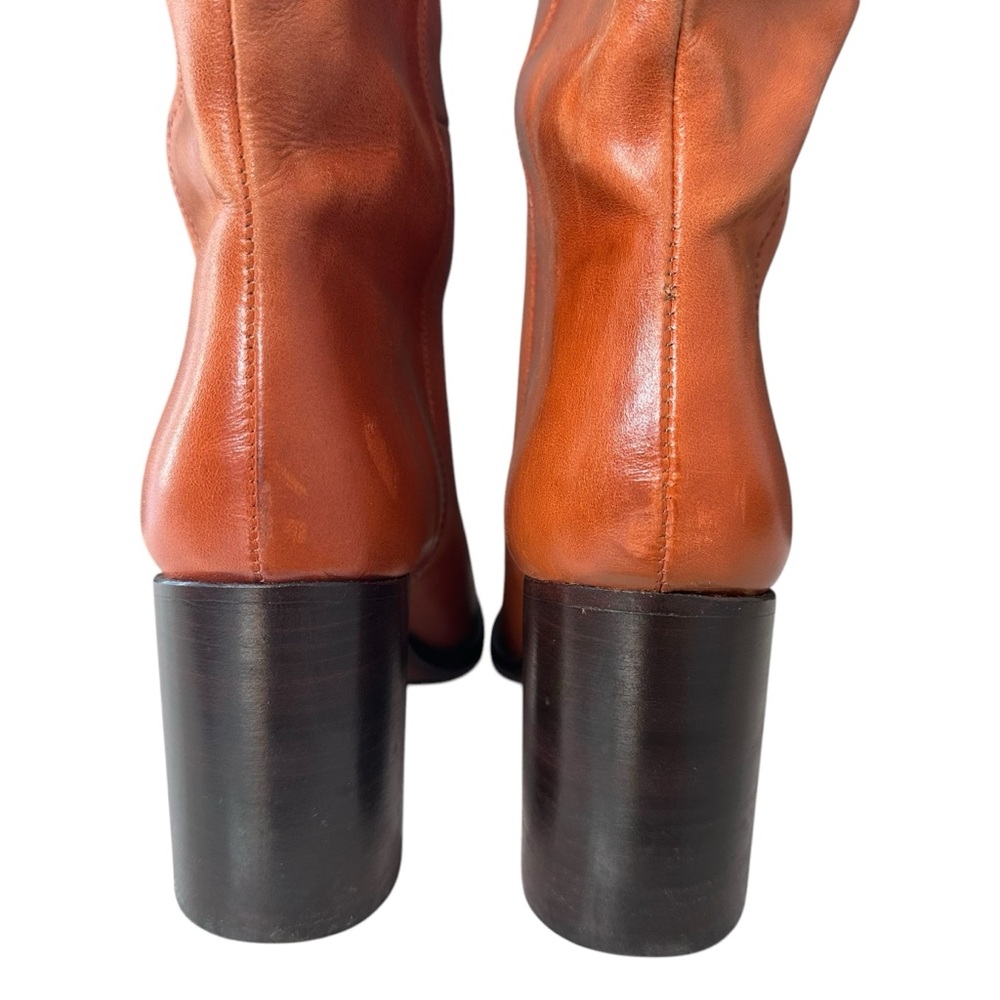 Free People Grayson Tall Boots In Saddle Brown Sz 38 US 7.5 - Picture 8 of 16